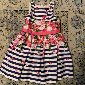 Isaac Mizrahi New York White & Blue Floral Dress